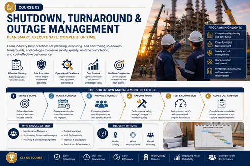 Shutdown, Turnaround & Outage Management Training